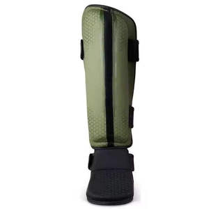 Protège-tibias en néoprène vert avec fermeture auto-agrippante, protection légère pour adultes, protège-jambes de football toutes saisons - Product Image 6