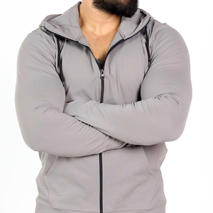 <b>Men</b> Training Sports <b>Jacket</b> <b>Thin</b> Front Breathable Sweat-Wicking Gym Apparel OEM Wholesale Athletic Outerwear Custom Gym <b>Jacket</b> - Product Image 5