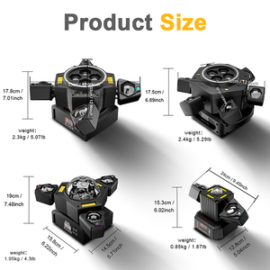 ไฟ LED เคลื่อนที่ได้ SHEHDS 50W-120W พร้อมเลเซอร์ DMX512 แสงบีม แสงวอช แสงสโตรบ แขน 2/3/4/6 แบบ Bee Eye และเอฟเฟกต์ Magic Ball สำหรับงานดีเจ - Product Image 2