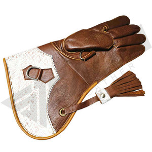 Wholesale Cowhide Leather Double Layer Falconry Gloves <b>Trainers</b> Soft Breathable <b>Waterproof</b> Anti-Slip Touch Screen Portable - Product Image 1