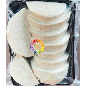Taro Congelado IQF Premium en Rodajas, Envasado al Vacío, 10 kg, Vegetal con Vetas Púrpuras para Té con Leche e Industria Alimentaria - Product Image 1
