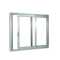 Fenêtre coulissante en aluminium OEM, cadre en verre aluminium sur mesure pour villas, appartements, bureaux, hôtels, bâtiments commerciaux