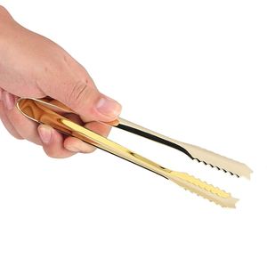 Standard Quality Stainless Steel Ice Cube <b>Tongs</b> Gold Finished <b>Kitchen</b> Cooking Tweezer <b>Tongs</b> Food <b>Tong</b> at Wholesale Prices - Product Image 3
