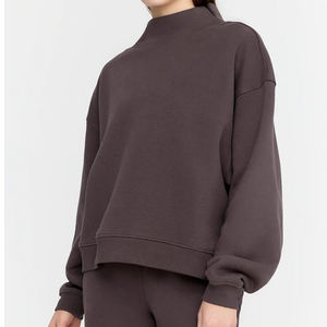 Women's <b>Light</b> Blue Crew <b>Neck</b> Sweater 100% Acrylic Knitted Long Sleeve Solid Color Regular Fit Autumn Wear Pullover Style - Product Image 4