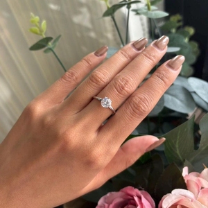 Bague pour femme en diamant cultivé en laboratoire certifié IGI, blanc 1,25 carat, brillant VS1, 18 carats, 2 grammes, bague de fiançailles et de mariage de luxe - Product Image 5