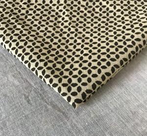 Tissu en coton imprimé à la main – Base blanche, imprimé géométrique Buti noir, textile indien traditionnel - Product Image 4