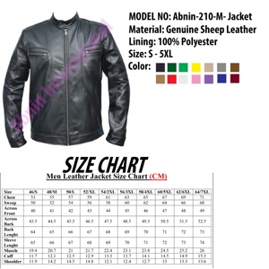 Chaqueta de Motocicleta de Piel de Oveja Genuina para Hombre, Transpirable, Talla Grande, Cierre de Cremallera, Resistente al Viento para Otoño - Product Image 6