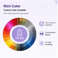 Fil de coton peigné teint 100% haute qualité pour tricotage/tissage de chaussettes/chaussettes courtes, OEM/ODM, couleur personnalisée/brin torsadé 8/1-40/1 haute densité