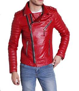 Men Genuine Leather Biker <b>Jacket</b> 2026 New Fashion High Quality Waterproof Breathable Anti-Uv <b>Mandarin</b> <b>Collar</b> - Product Image 2