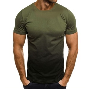 Camiseta de manga corta con estampado 3D degradado, estilo deportivo y casual para hombre, nueva colección primavera europea y americana. - Product Image 6