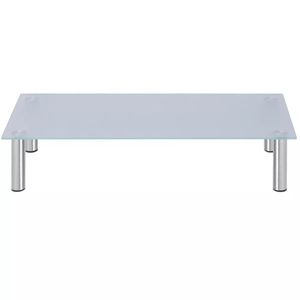 กระจกสีขาว31.5 "x 13.8" x 6.7 "ประเภทจอภาพแบบพกพาขาตั้งทีวี - Product Image 2