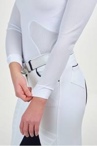 Ropa de Competición Ecuestre de Alta Gama para Mujer, Camisetas Interiores de Spandex y Poliéster con Cierre de Cremallera, Transpirables y Elásticas - Product Image 6