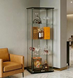 TMG-G123 Commercial High Quality Custom <b>Shelves</b> Modern Tempered Glass Storage Cabinets Action Figure Display Living Room Home - Product Image 5