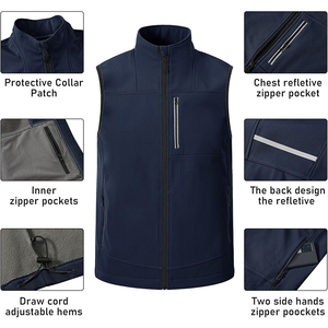 Nouveaux gilets matelassés pour hommes, vestes d'équitation décontractées, vêtements d'hiver streetwear, manteaux rembourrés, gilets personnalisés pour hommes - Product Image 3