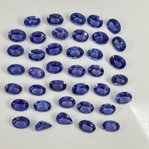 พลอยแทนซาเนียธรรมชาติทรงวงรีเกรด2 CT สำหรับแหวนแฮนด์เมด December birthstone ขายส่งเครื่องประดับจำนวนมาก - Product Image 5