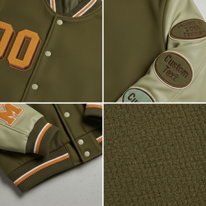 Veste de baseball d'hiver personnalisée avec logo, style universitaire, broderie chenille, fermeture éclair, style décontracté - Product Image 5