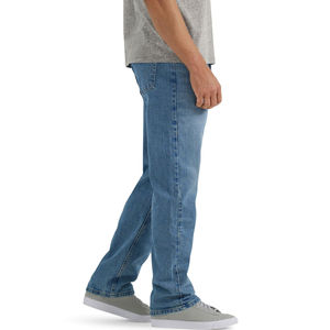 Jean en denim pour homme 100% coton, coupe droite, taille haute, respirant, style urbain, haute qualité, prix bas, tendance - Product Image 3