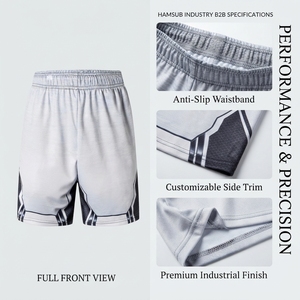 Premium <b>Men's</b> Gym Training <b>Shorts</b> with Stretch Fabric <b>Elastic</b> <b>Waistband</b> and Personalized Sportswear Branding - Product Image 2