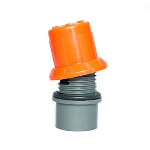 Válvula de descarga para riego por goteo de PVC virgen naranja con sello de goma para riego por goteo, utilizada para limpiar la tubería de PVC - Product Image 5