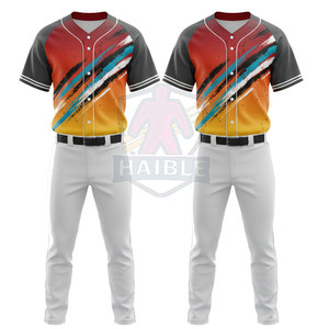 ชุดเบสบอลดีไซน์ใหม่ คุณภาพสูง แห้งเร็ว ระบายอากาศได้ดี พร้อมบริการสกรีนโลโก้และสีตามสั่ง แบบซับลิเมชั่น/สกรีนพิมพ์ รับผลิตแบบ OEM - Product Image 2