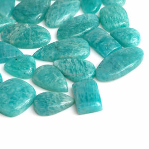 Cabujón de Amazonita Natural Azul Verde, Piedra Semipreciosa para Joyería Curativa, Collar Pulido - Product Image 4