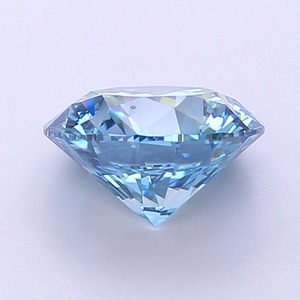Diamant CVD de laboratoire taille ronde, 2,75 carats, couleur bleu vif fantaisie, clarté VS2, polissage excellent, pierre brute de qualité supérieure pour bague - Product Image 2