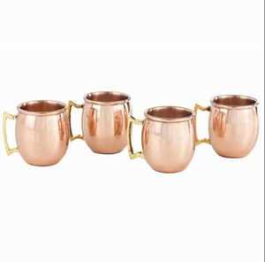 Taza de Cobre Puro de Primera Calidad con Asa de Latón, Acabado Antiguo, para Agua y Jugos, Artículos de Bebida - Product Image 4