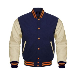 Custom Embroidery Logo Patchwork Stand Collar Black Sheep Versity <b>Leather</b> <b>Jacket</b> PU <b>Leather</b> Waterproof Collar Button Front Solid - Product Image 3