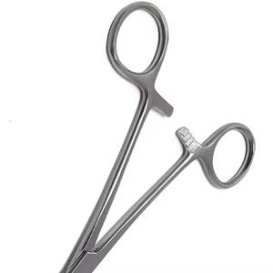 Pinzas de Sujeción Rectas Reutilizables de Acero Inoxidable para Esponjas, Pinzas Quirúrgicas de Alta Calidad para Hospital, Modelo HERMANN MEDITECH - Product Image 6