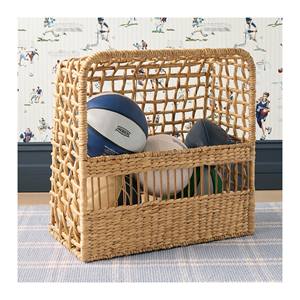 Cesta de Almacenamiento de Juguetes de Jacinto de Agua Natural para Niños, para Sala de Juegos, Decoración de Cuarto de Bebés - Product Image 1