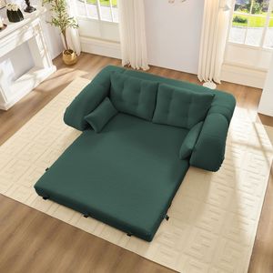Divano Letto Pieghevole Multifunzionale 3 in 1 da 200 cm in Tessuto Teddy e Schiuma, per Umani e Cani, Letto Pigro - Product Image 1