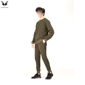 Wholesale Custom Price Men Outer Wear Set, Highest Quality Customized Made In Soft Fabric Plain Men Sweatsuit Set - Product Image 4