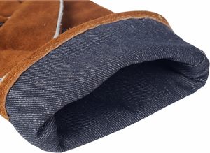 Guantes de Trabajo Industriales Resistentes a Cortes, Guantes de Seguridad para Soldadura, Guantes de Cuero para Trabajo en Altas Temperaturas, Guantes de Construcción para Soldador - Product Image 5