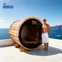 Sauna Exterior de Alta Altitud de Una Sola Pieza en Cedro Rojo con Certificación ETL, Control Digital Inteligente por WiFi, Proyecto Swiss Villa