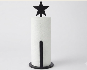 Minimalist Modern <b>Paper</b> Holder With Star Top Free Standing Kitchen Roll Dispenser Circular Design Plastic Material For Kitchen - Product Image 1