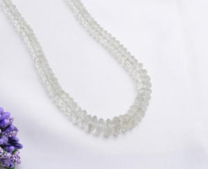 Collar de piedras preciosas de amatista verde natural facetada de 8 a 12 mm, 1 hebra para la elaboración de joyería fina. - Product Image 1