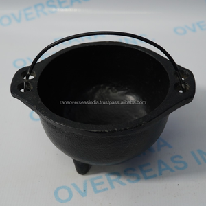 Caldero de Hierro Fundido Tradicional Hecho a Mano con Asa para Rituales, Decoración, Quemar Incienso, Meditación y Exhibición Decorativa de Mesa - Product Image 6
