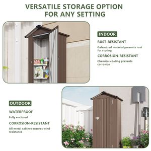 Abri en tôle galvanisée de haute qualité Campcraft, design imperméable avec serrure robuste et aménagement intérieur bien organisé - Product Image 4