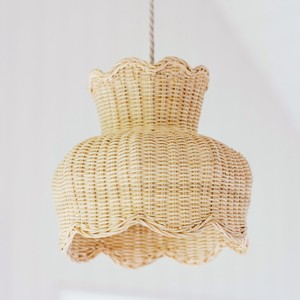 Hand-woven rattan chandelier excellent quality lampshade kids <b>lighting</b> direct supply from factory - Product Image 2