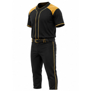 Tenue de baseball confortable, vêtement de sport respirant en polyester, uniforme d'équipe de baseball élégant - Product Image 6
