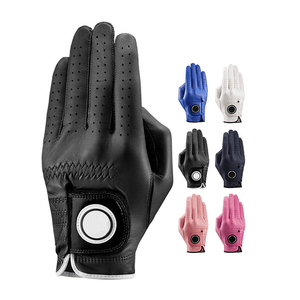 Leather Golf <b>Gloves</b> Breathable Wrist Length Sporty Style For Men Spring Summer Use - Product Image 5
