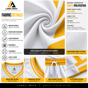 Ensemble de shorts et maillots de basketball personnalisés en gros pour hommes et jeunes – Tenue de basketball respirante en polyester avec sublimation intégrale pour équipe - Product Image 5