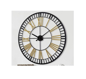 Fabricante y exportador de relojes de pared negros de hierro de último diseño y relojes de pared decorativos clásicos modernos. - Product Image 4