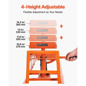 Hydraulic <b>Car</b> <b>Ramps</b> 2 PCS 11000 Lbs 5T Capacity 10-14.2 Inch Lift Height Heavy Duty Portable Vehicle Lifts for Vehicles H - Product Image 3