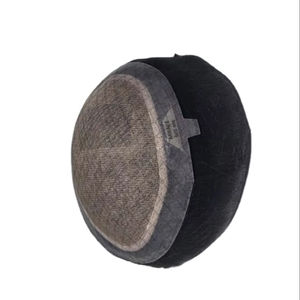 Perruque Taz Hair de haute qualité en cheveux Remy indiens, ondulée, pour hommes, avec base monofilament douce, système de toupet fabriqué au Bangladesh, ondulations profondes et lâches - Product Image 1