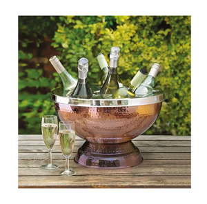Enfriador de Botellas de Vino y Cerveza de Acero Inoxidable de la Mejor Calidad, Diseño Clásico con Patrón Floral, Sostenible, Personalizable para Regalos - Product Image 1