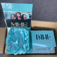 Boîte cadeau pliable recyclée avec aimant et ruban, logo personnalisé de haute qualité