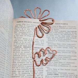 Premium Handmade Copper Bookmark With Decorative Detailing For Books Journals And <b>Diaries</b> - Product Image 2