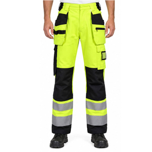 Ropa de Trabajo Reforzada para Trabajadores de la Construcción, Mantenimiento de Carreteras y Personal de Fábrica, Pantalones de Seguridad con Características Reflectantes para Exteriores - Product Image 1