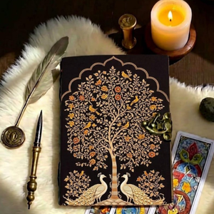 Diario Tradicional de Cuero Vintage con el Árbol de la Vida, Libro de Sombras Wiccano, Grimorio Hecho a Mano, Diario de Escritura, Regalo - Product Image 2